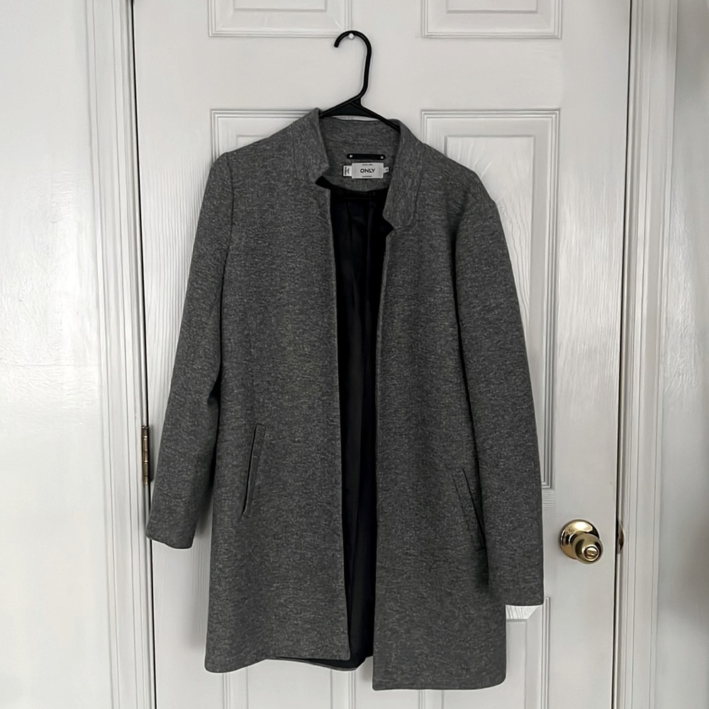 Grey long blazer
